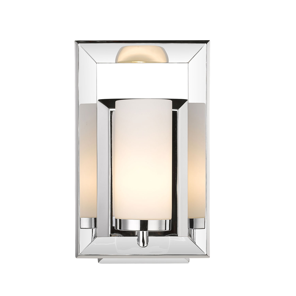 Smyth 1 Light Bath Vanity (Chrome & Opal Glass)